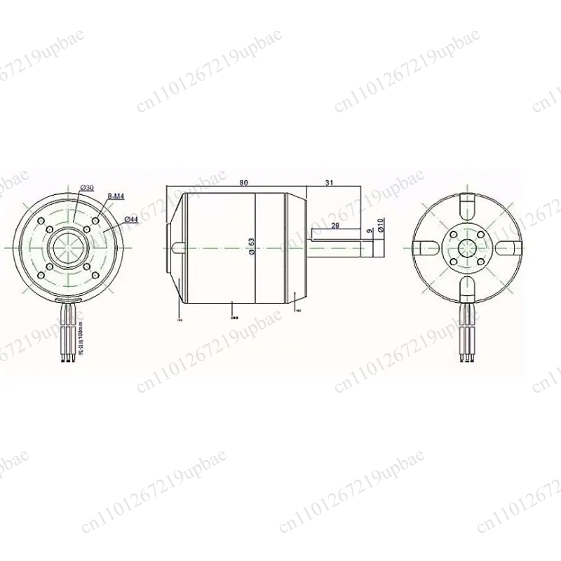 6384 150KV 200KV Sensored Brus - 6384 Brushless Motor Sensored ulasan dan harga